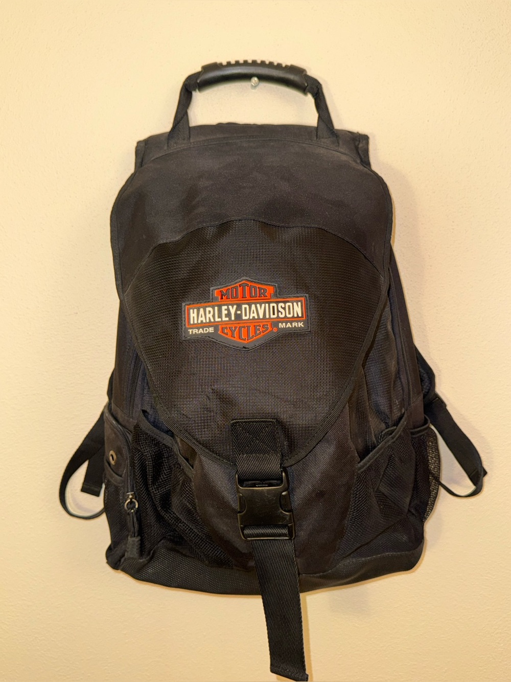 Harley Davidson Heavy Duty Padded Helmet Backpack Multi Compartment